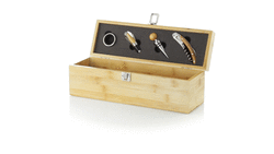 Clique para ampliar! - Caixa para garrafa de vinho com acessórios SMK-6100