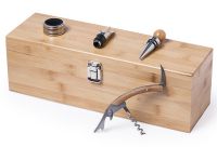 Clique para ampliar! - Caixa para garrafa de vinho com acessórios SMK-6100