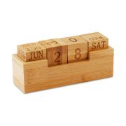 Clique para ampliar! - Calendário em bambu de escritório SMG-09404