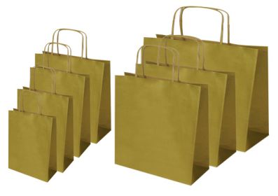 Clique para ampliar! - Sacos em Papel Kraft de cor ouro