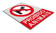 Clique para ampliar! - Sinal Proibido animais